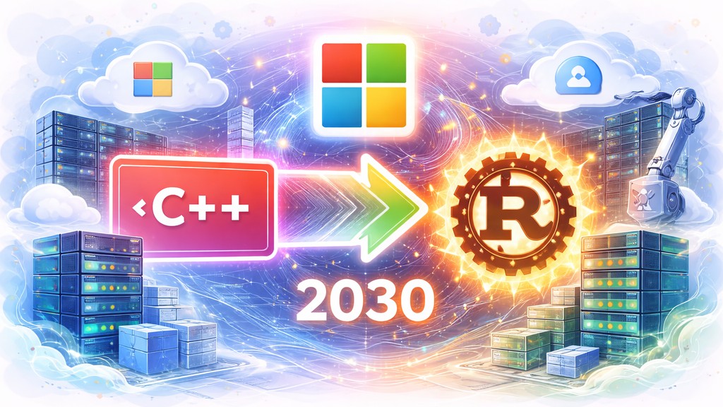 Microsoft inicia a maior migração de código da história: Windows e Azure deixam C++ para adotar Rust até 2030